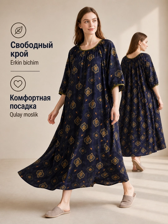 Женское платье летнее, домашнее, свободное, штапель платье oversize