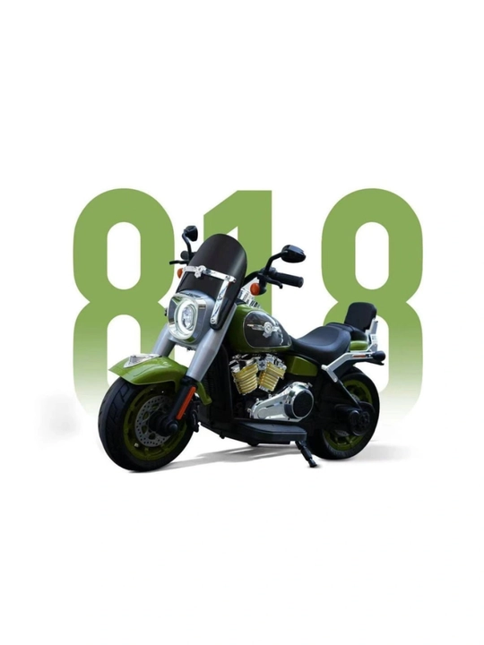 Bolalar uchun ikki g'ildirakli, ikki o'rindiqli, yon g'ildiraklari bilan elektromototsikl