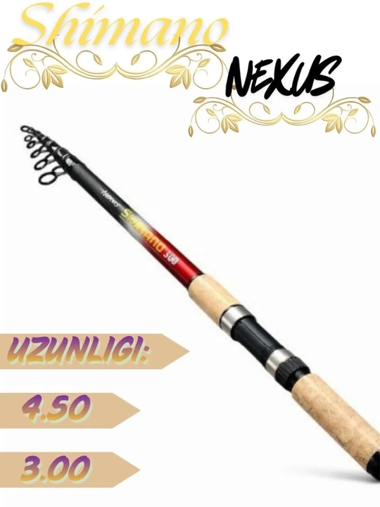 Shimano Nexux qarmog‘i, 4,50 sm va 3 m, Test: 80-120 g
