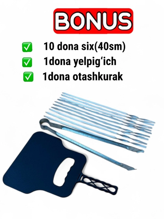 Qora metaldan yeg'iluvchan mangal