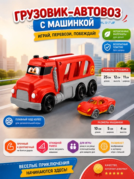 Набор игрушек автовоз - 