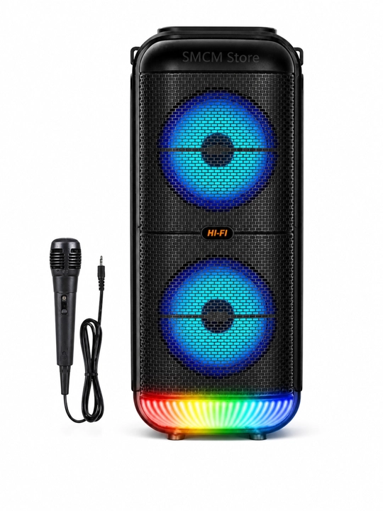 Portativ Bluetooth kolonkalar - kuchli bas, LED, USB/TF, simsiz
