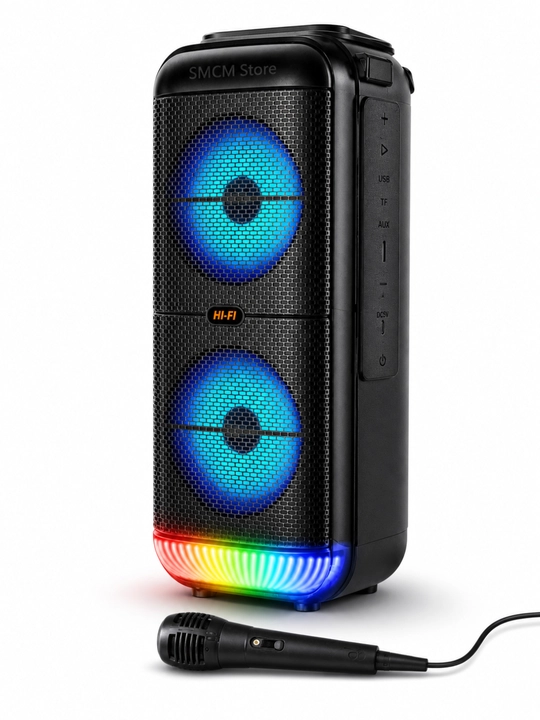 Portativ Bluetooth kolonkalar - kuchli bas, LED, USB/TF, simsiz