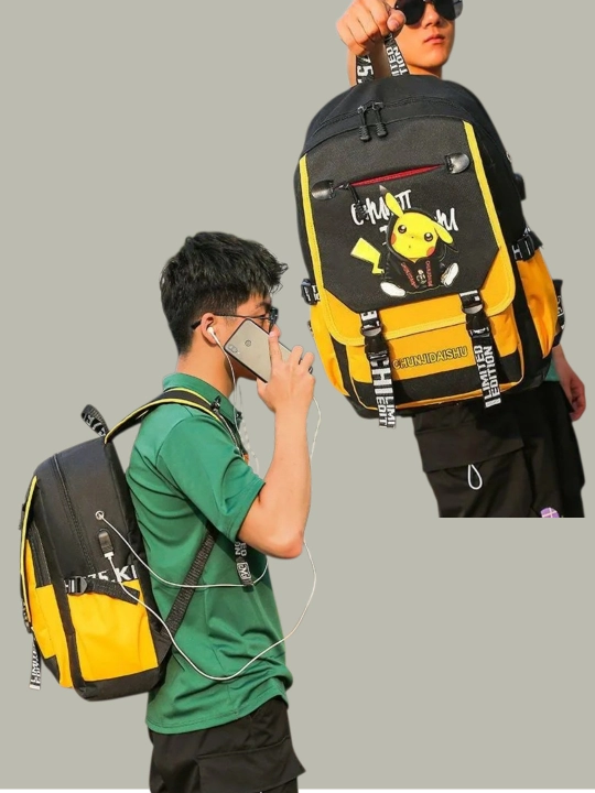 Universal, shahar, o‘qish, sayohat, kundalik, Pikachu ryukzagi