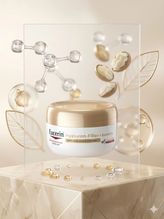 Eucerin Hyaluron-Filler + Elasticity Anti-Age Body Cream — для ухода за зрелой кожей тела - 