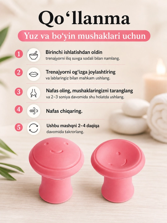 Ozish uchun silikon V-shaklidagi shakl, yuzni taranglash