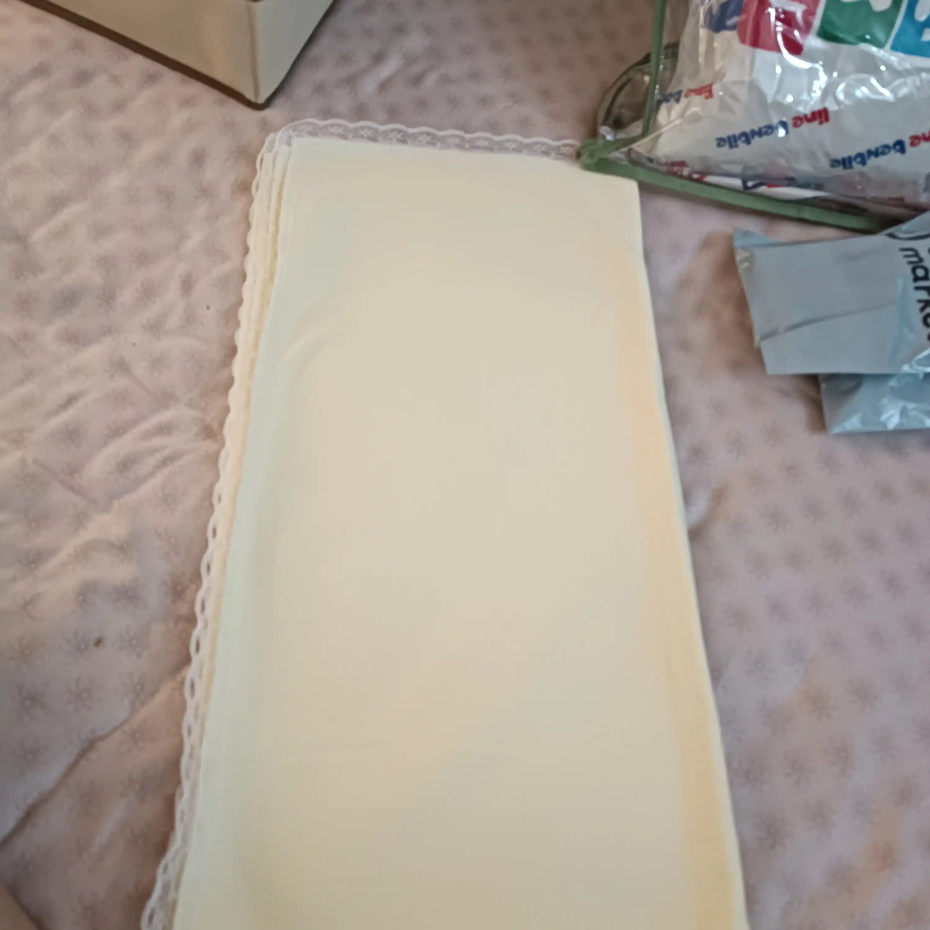 Yangi tug‘ilgan chaqaloqlar uchun yo‘rgaklar, 100% paxta, 100 × 100 sm