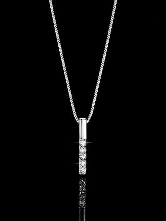 Ayollar uchun moissanite toshli 925 probali kumush zanjir