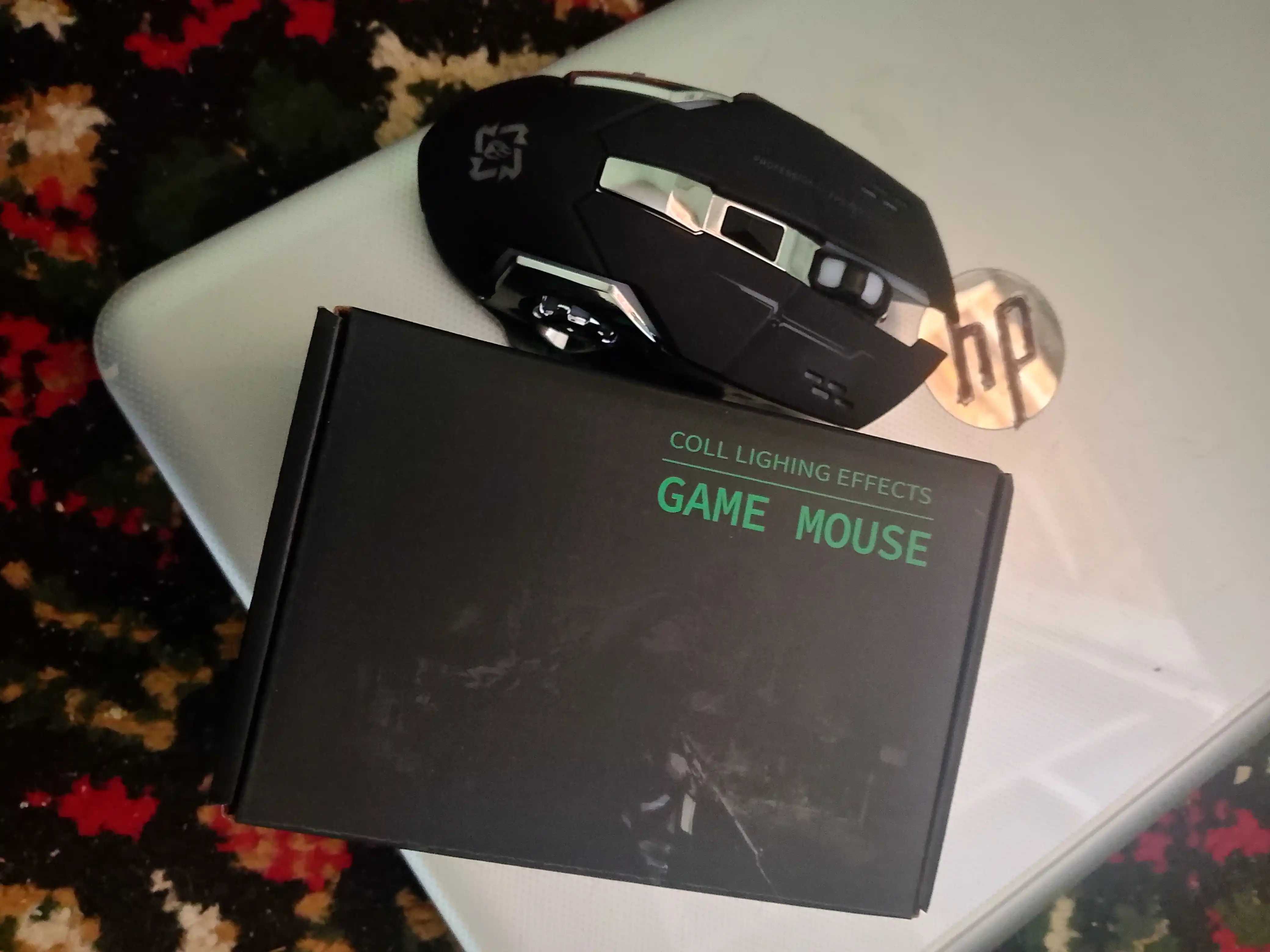 Simsiz kompyuter sichqonchachi, tovushsiz, RGB, Bluetooth