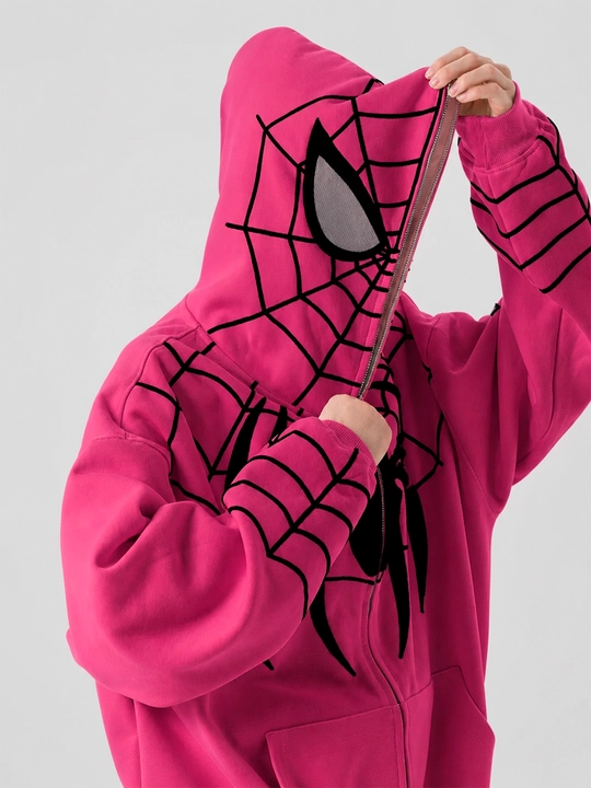 Xudi zip Unisex, o‘rgimchak odam, paxtadan, katta, unisex, marvel, XB, unisex