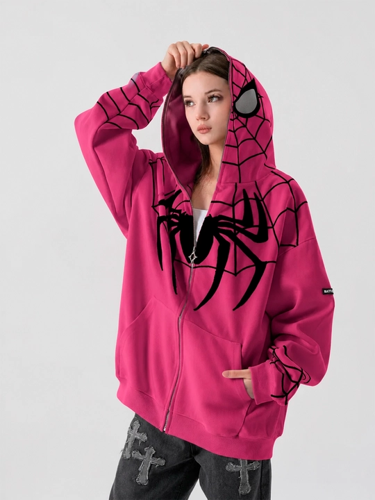 Xudi zip Unisex, o‘rgimchak odam, paxtadan, katta, unisex, marvel, XB, unisex