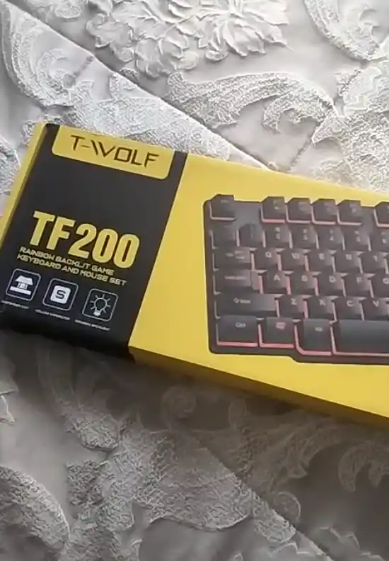 Игровая клавиатура и мышь T-wolf TF200, TF270, с RGB-подсветкой