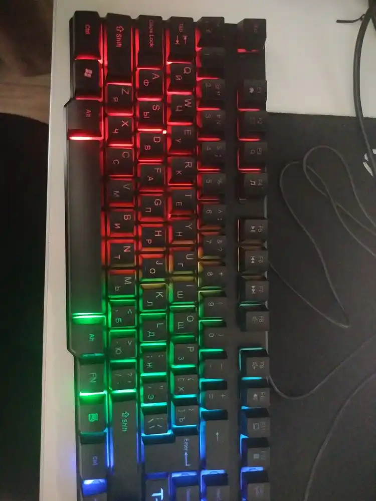 Игровая клавиатура и мышь T-wolf TF200, TF270, с RGB-подсветкой