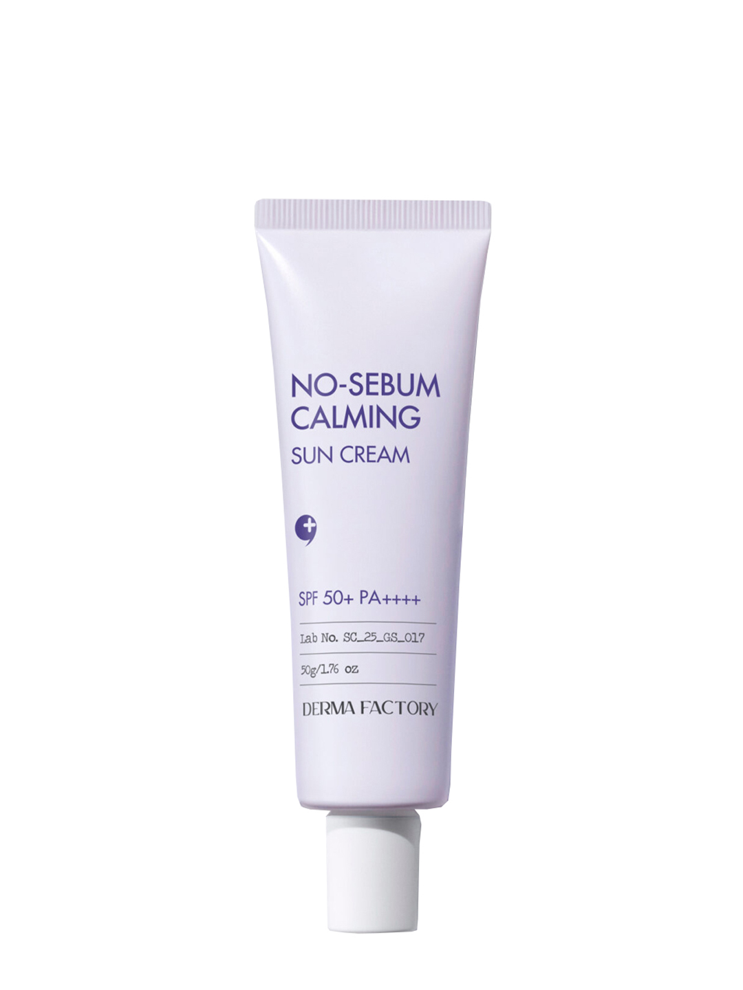 Успокаивающий матирующий солнцезащитный крем DERMA FACTORY NO-SEBUM CALMING SUN CREAM - 