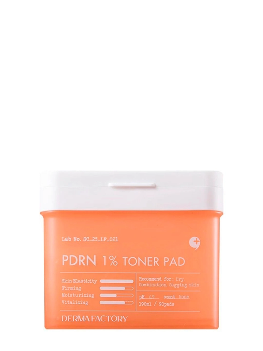 Восстанавливающие тонер-пэды для лица DERMA FACTORY PDRN 1% Toner Pad - 