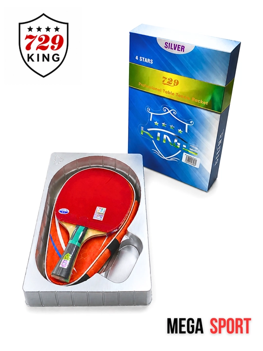 729 KING Professional Ping Pong - stol tennis Raketka to‘plami, chexol bilan