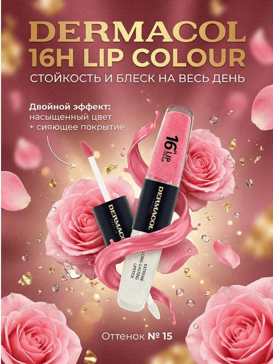 16H Lip Colour uzoq muddatli suyuq lab bo‘yog‘i