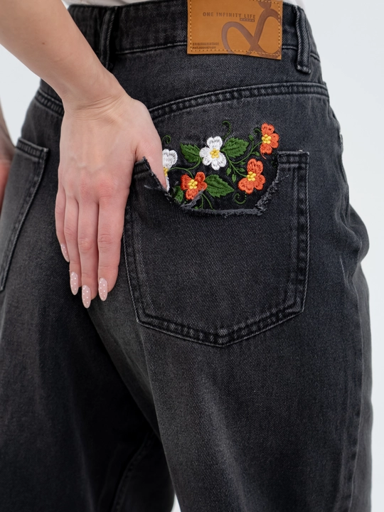 Ayollar uchun keng jinsi shim, 98% paxtа, kuz uchun, S-XL, bir razmer katta yuradi