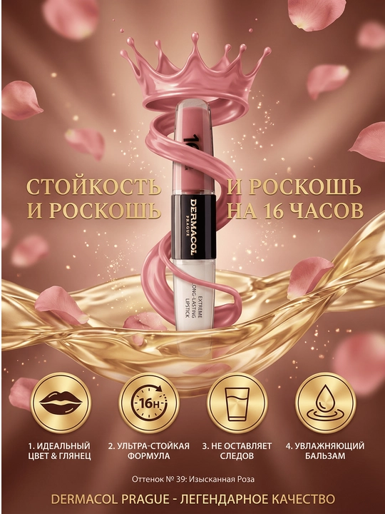 16H Lip Colour uzoq muddatli suyuq lab bo‘yog‘i