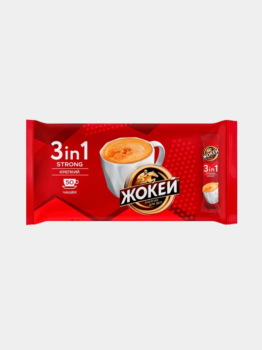 Qahva Jokey Strong, 3 tasi 1 da, 50 dona - 