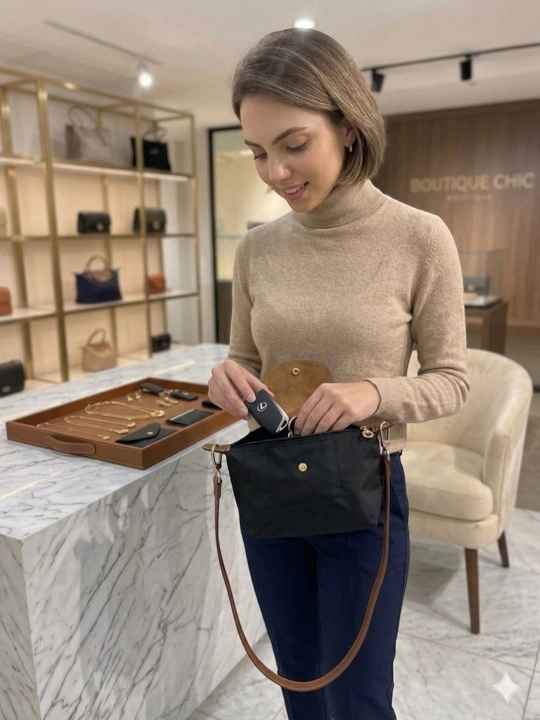 Ayollar sumkasi, ayollar uchun sumka Longchamp uslubidagi mini krossbodi sumkasi