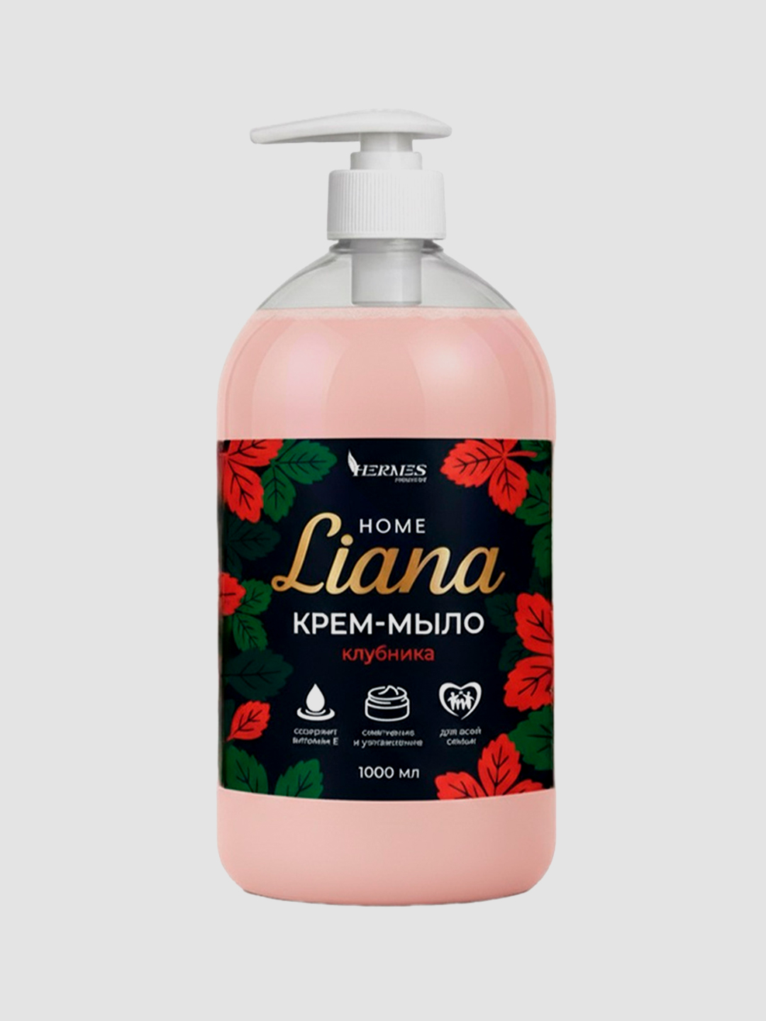HL0060825 Hermes Industry: HOME Liana крем-мыло с ароматом Клубника 1000 мл