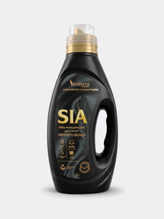 HS0030425 Hermes Industry HOME: "SIA" qora kir yuvish uchun gel - konsentrat 1000 ml
