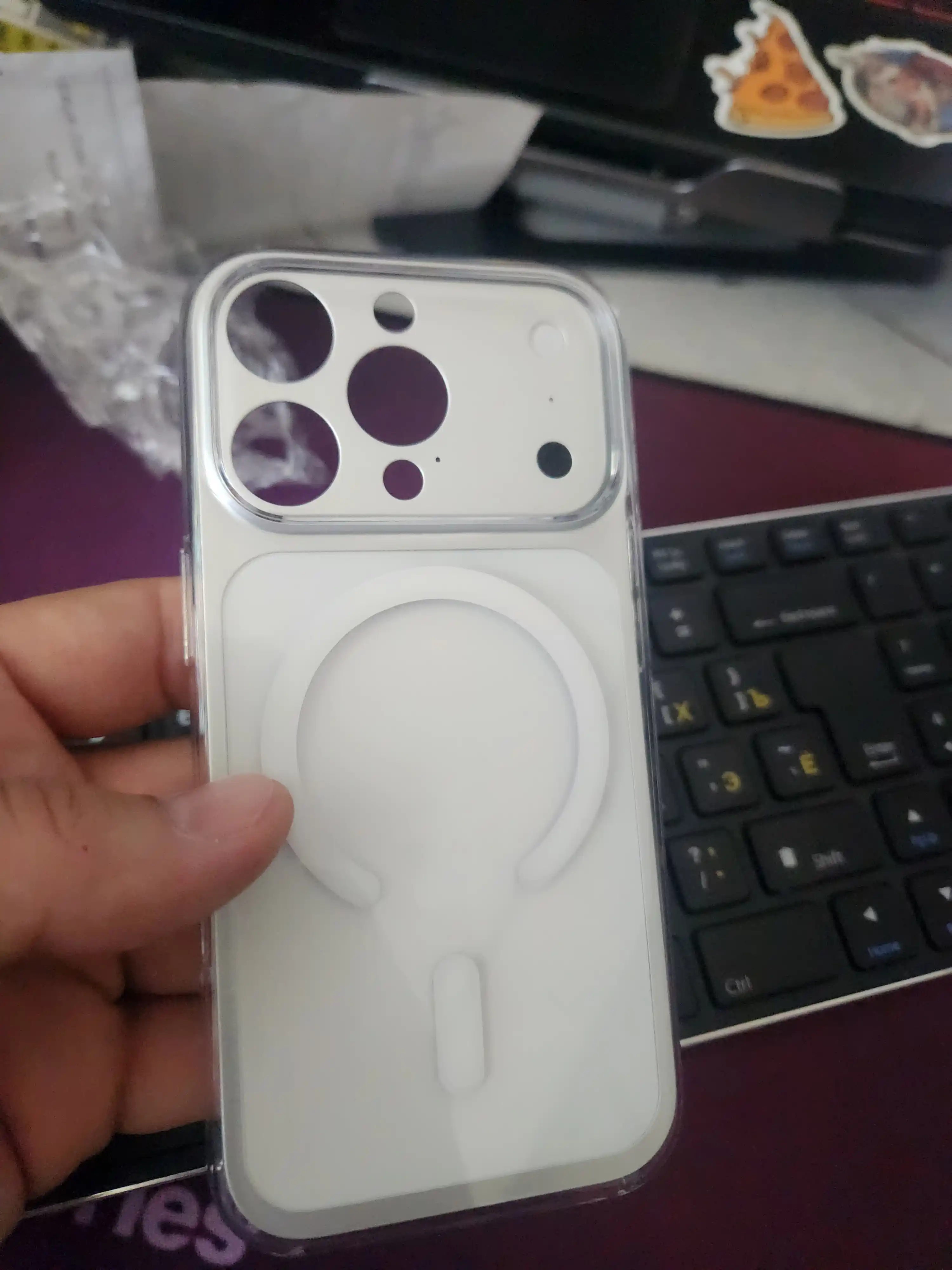 IPhone chexol 14/15/16 Pro Max uchun alyuminiy korpus