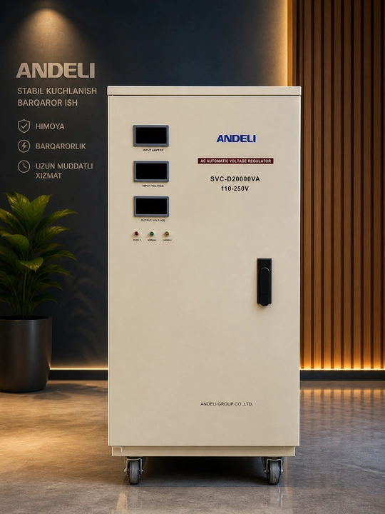 Kuchlanish stabilizatori Andeli SVC-D20000VA - 110-250V - polda turadigan