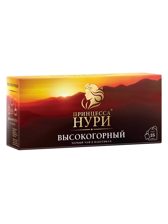 Qora choy Prinsessa Nuri Visokogorniy, 25 * 2 g