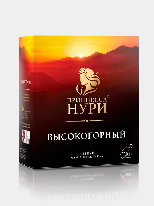 Чай черный "Принцесса Нури", высокогорный, 2 гр, 100 шт - 