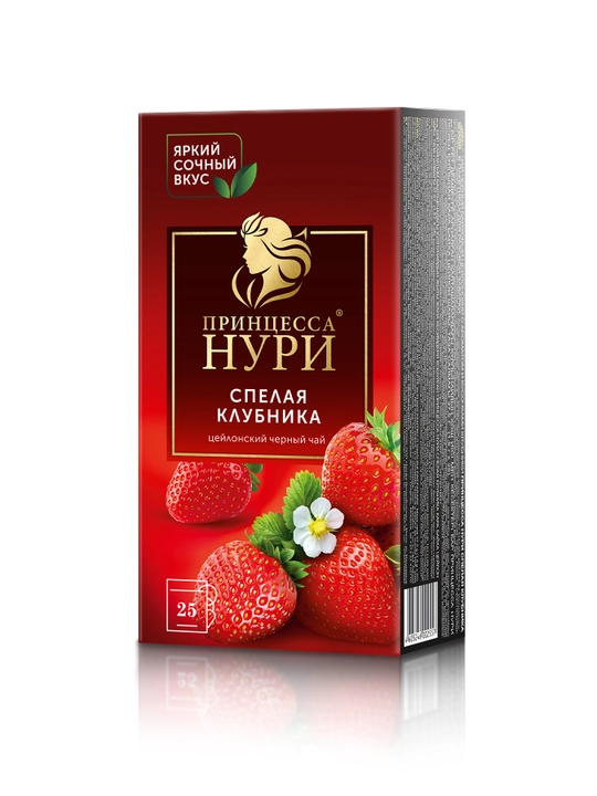 Qora choy Принцесса Нури "Qulupnay", 1.5 g, 25 dona