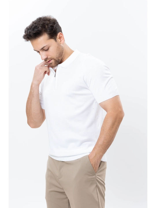 TERRA PRO Erkaklar polosi, zipka, finka 100% bambuk AW25CR2-29-22015