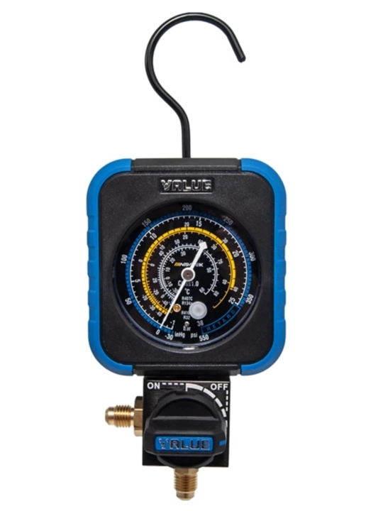 Freon uchun bosim o‘lchagich (R134a / R410a / R22) – portativ manometr - 