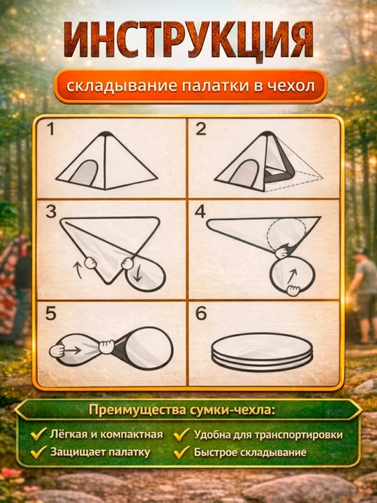 Палатка туристическая, 2,3.4,5,6,7,8-местная, для кемпинга, камуфляжная, 200 * 200 см