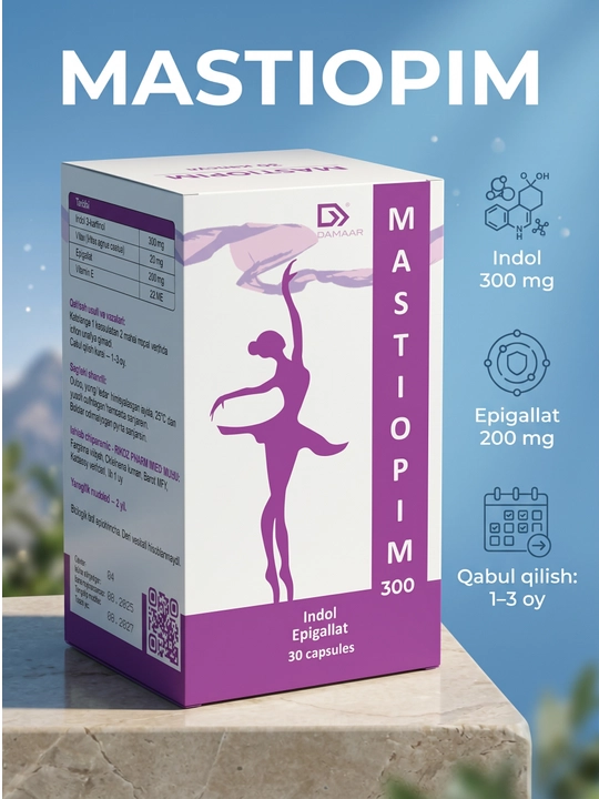 Mastiopim — gormonal muvozanatni qo‘llab-quvvatlovchi, 30 kapsula - 