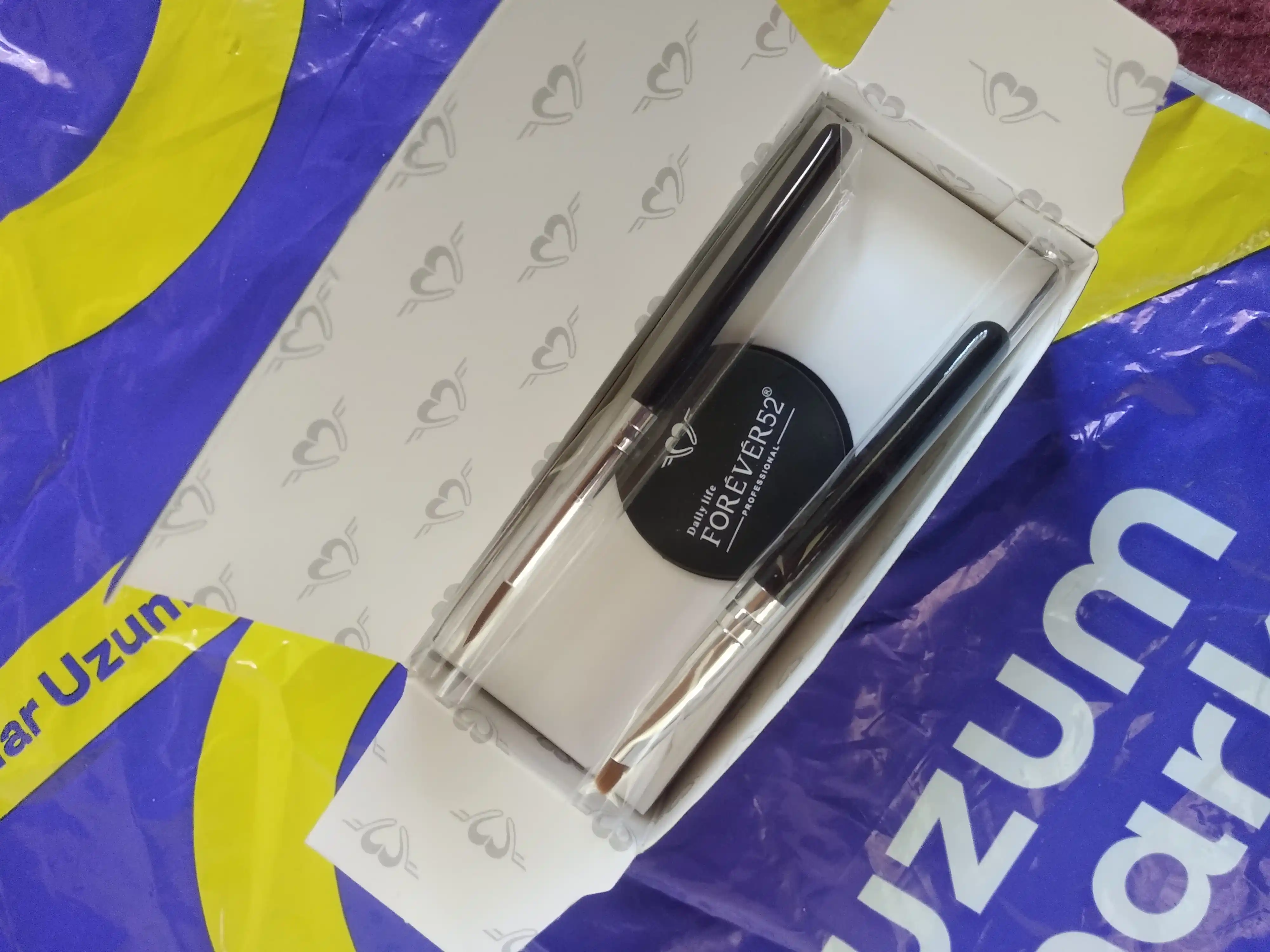 Forever52 Gel Eyeliner Tattoo 2 applikator bilan qosh va qovoq uchun gel - podvodkasi, 5 g