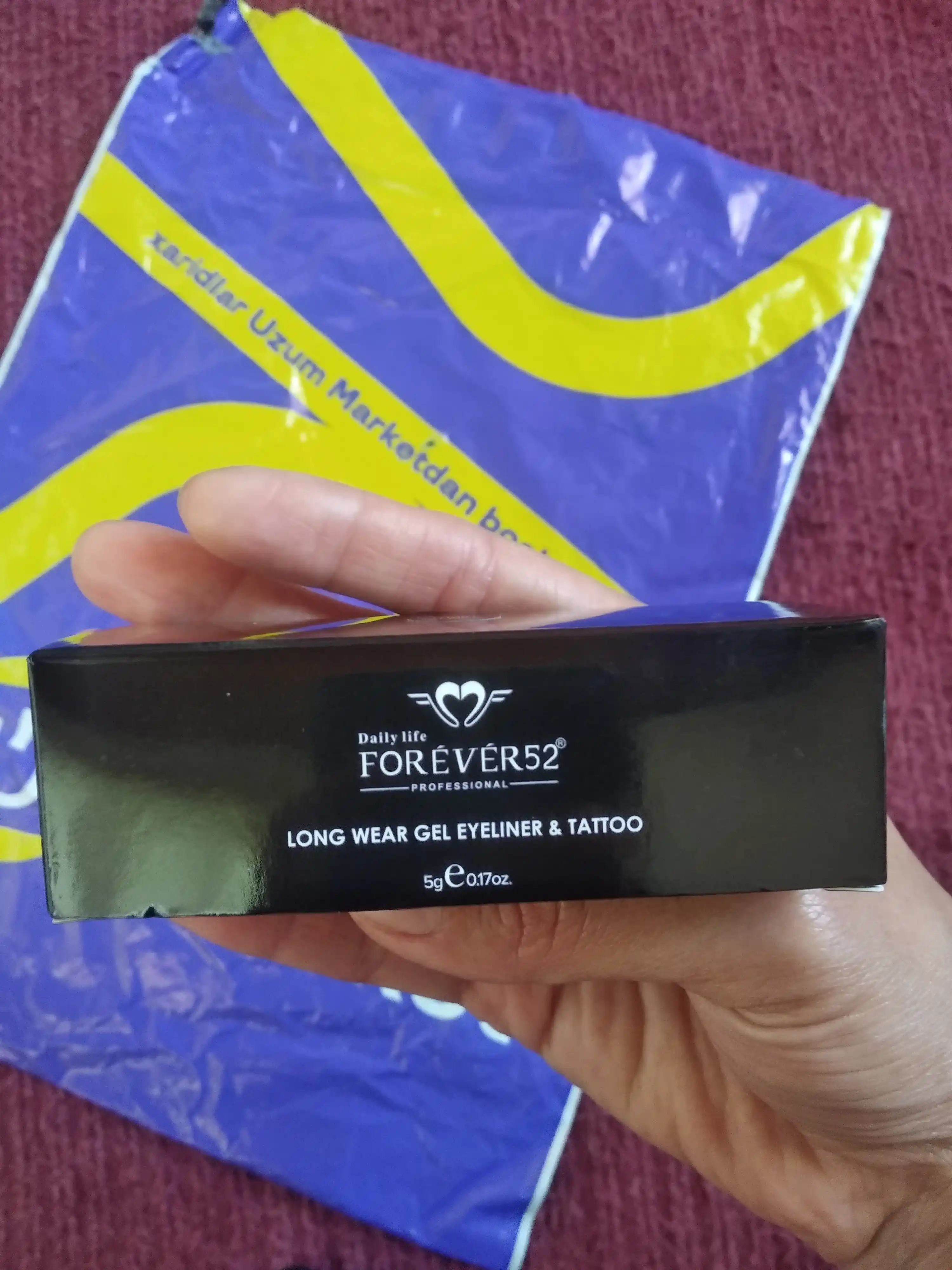 Forever52 Gel Eyeliner Tattoo 2 applikator bilan qosh va qovoq uchun gel - podvodkasi, 5 g