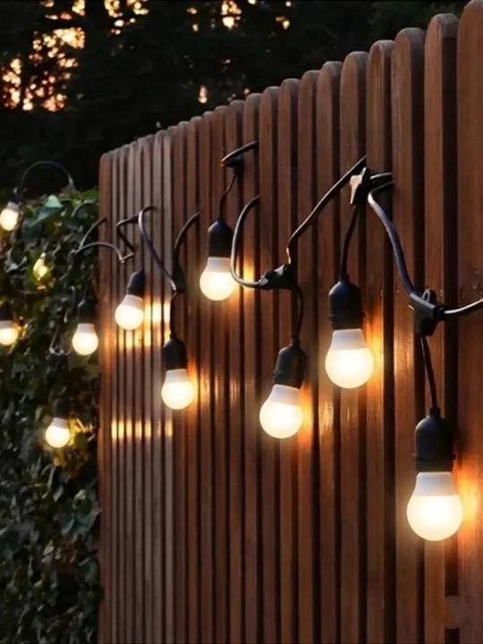 Tashqi girlyanda 10m 10 lamp 220V IP44 suvdan himoya lampali