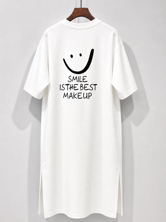 Ayollar uchun oversize futbolka ko‘ylak yozgi, printli, midi keng fason, to‘g‘ri bichimli