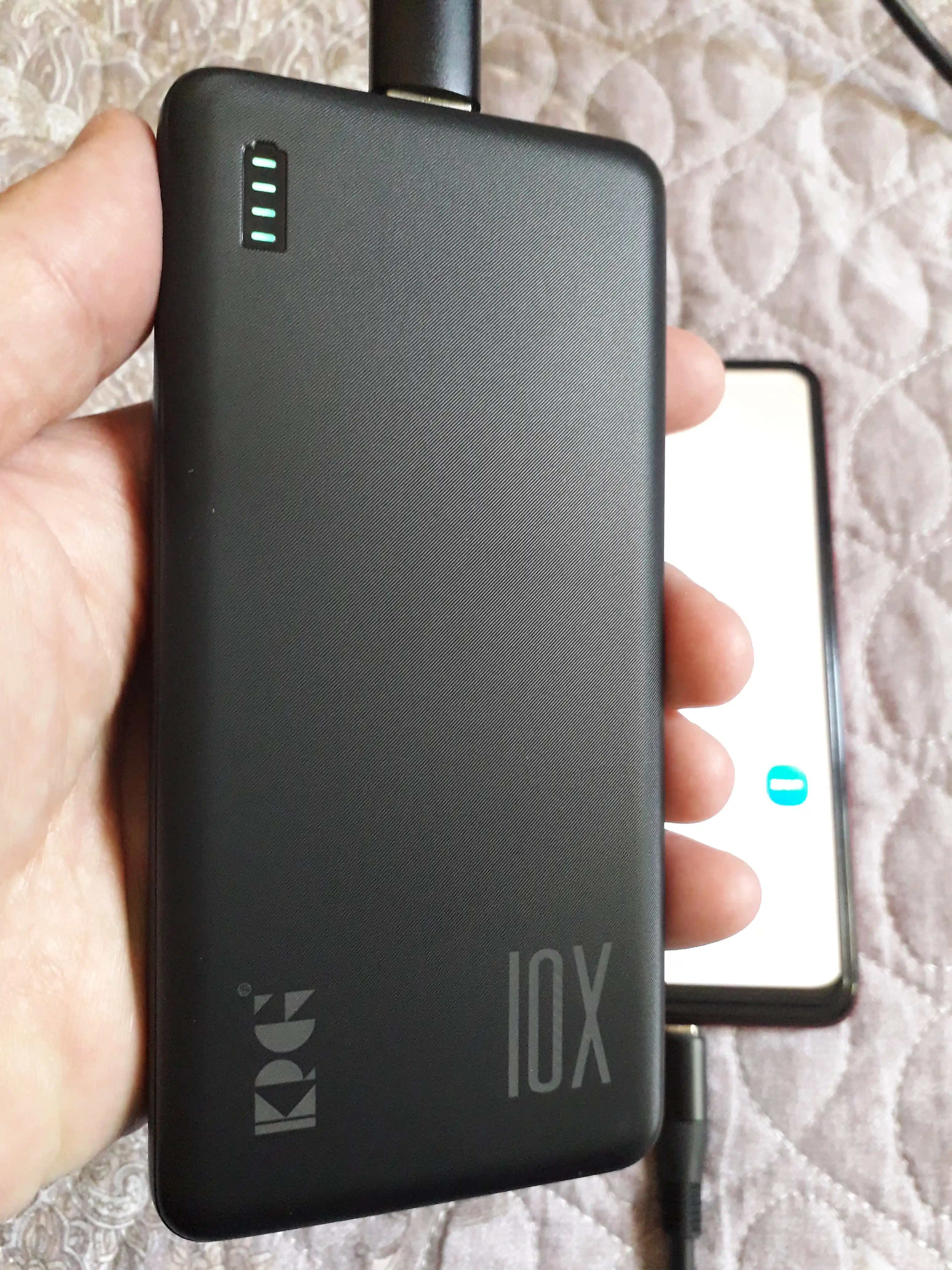KPG 10000mAh Power Bank 22.5W Fast Charge –Tez quvvatlovchi, Type-C,iPhone va Android uchun