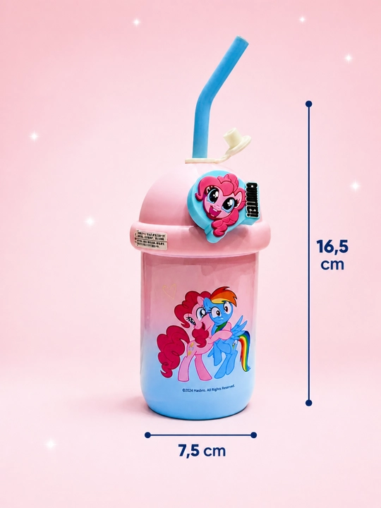 Bolalar termos krujkasi trubkali 500 ml oqmaydigan bolalar termos