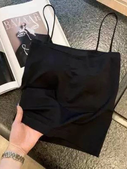 Ayollar baza mayka, olinadigan kosachali top mayka, ingichka tasmali topik mayka