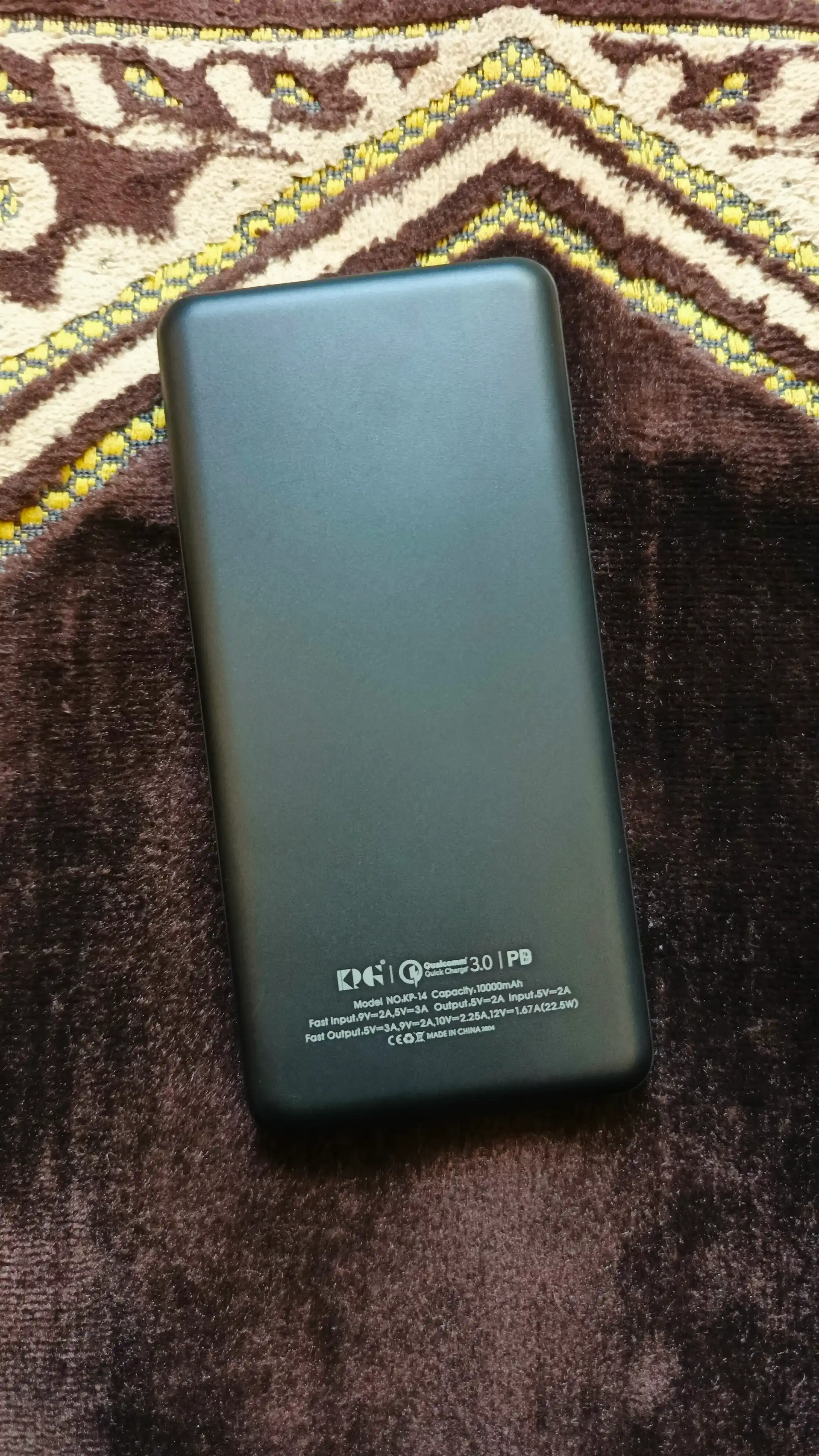 KPG 10000mAh Power Bank 22.5W Fast Charge –Tez quvvatlovchi, Type-C,iPhone va Android uchun