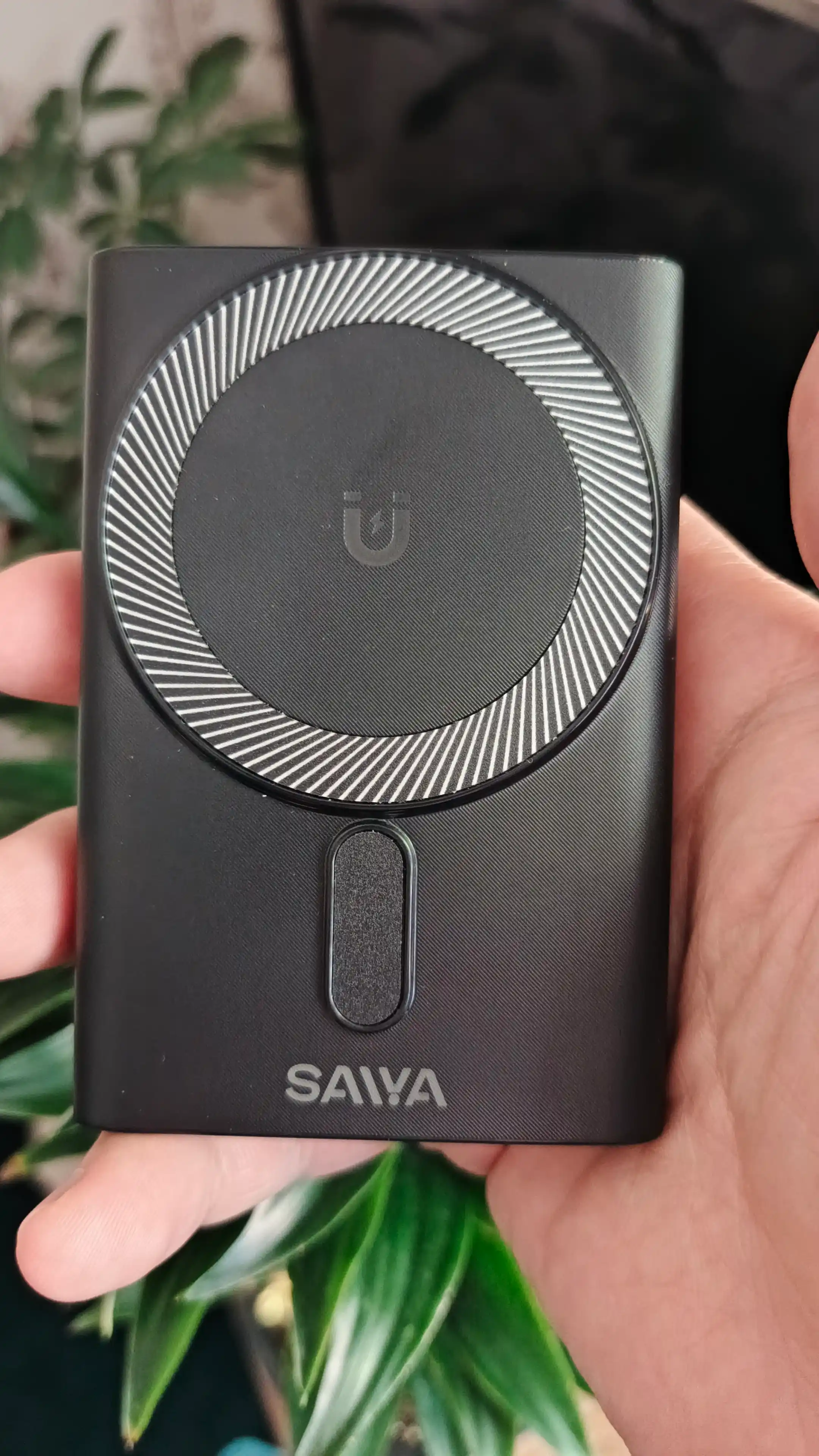 Magnit Power Bank 10000mAh, MagSafe, 22.5W Tezkor Zaryad, 15W Simsiz Zaryad, Type-C, SAIYA