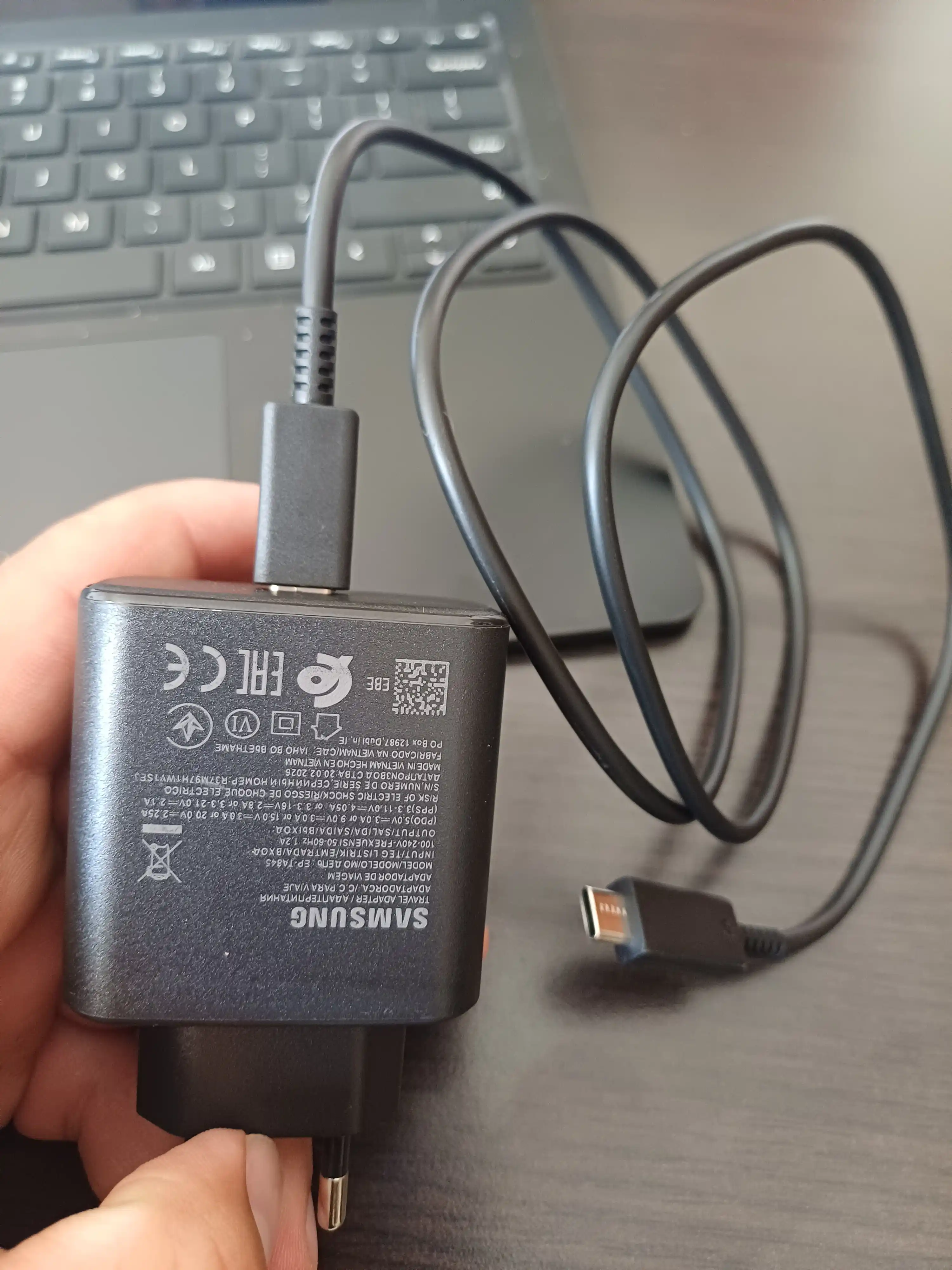 Зарядное устройство Samsung 45 Вт, 25 Вт, кабель Type-C, быстрое зарядное устройство