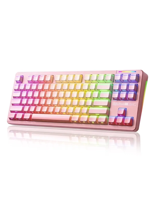 Mexanik klaviatura Lingbao Leopard K87 Tri-Mode RGB — kuch, tezlik va premium qulaylik - 