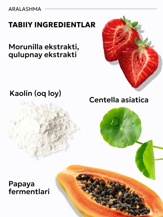 SEMILY ferment kukuni, enzim upa, piling terini chuqur tozalash, terini yaltiratish, 75 g