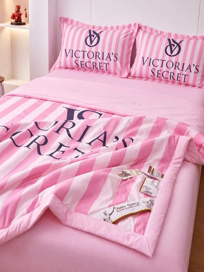 Летние комплекты постельного белья: одеяло, простыня, наволочка (2 шт), Victoria's Secret - 