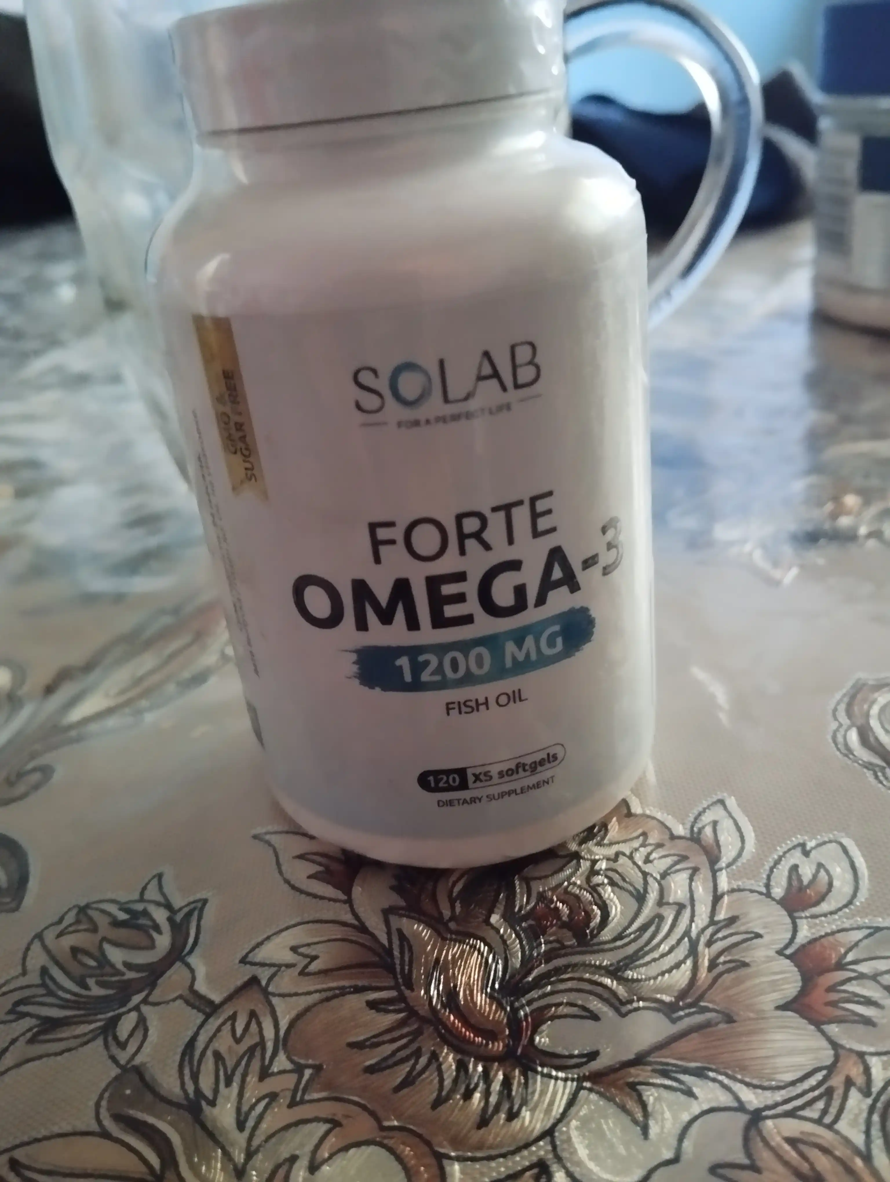 Omega-3, SOLAB, XS 1200 mg, 120 kapsula